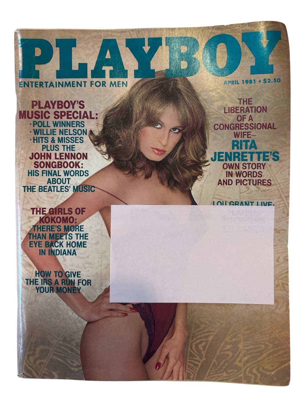 Playboy Magazine April 1981 Lorraine Michaels Rita Jenrette Centerfold Intact